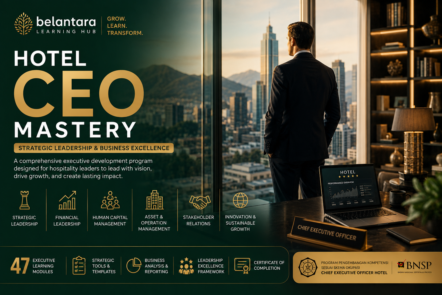 Hotel CEO Mastery: Strategic Leadership & Business Excellence
